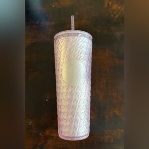 Starbucks Iridescent Light Pink Textured Tumbler